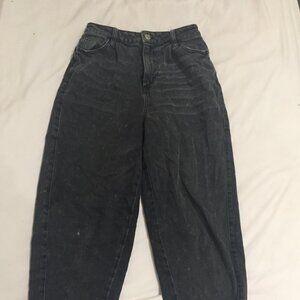 wild fable black high rise balloon jeans size 2 woman's